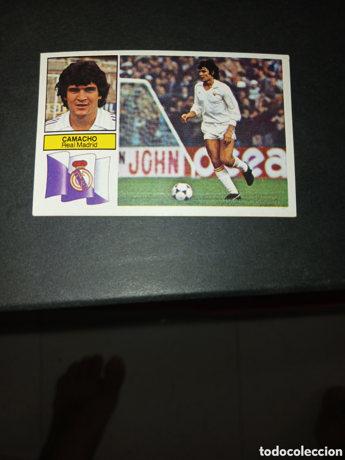 Cromos de f&uacute;tbol: Cromo Camacho Real Madrid Liga 82 83 1982 1983 Ediciones Este sin pegar nunca pegado