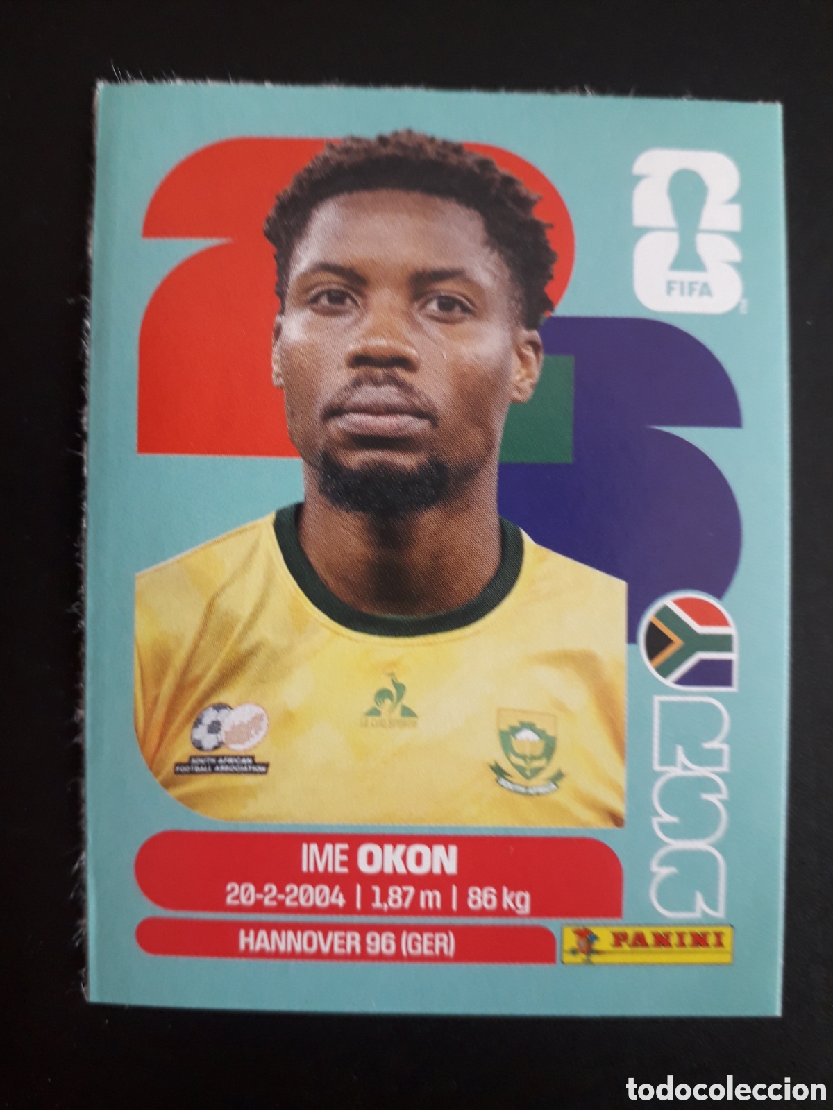 Cromos de f&uacute;tbol: OKON SUD&Aacute;FRICA UPDATE ACTUALIZACI&Oacute;N MUNDIAL F&Uacute;TBOL 2026 FIFA WORLD CUP PANINI PEDIDO M&Iacute;NIMO 3&euro;