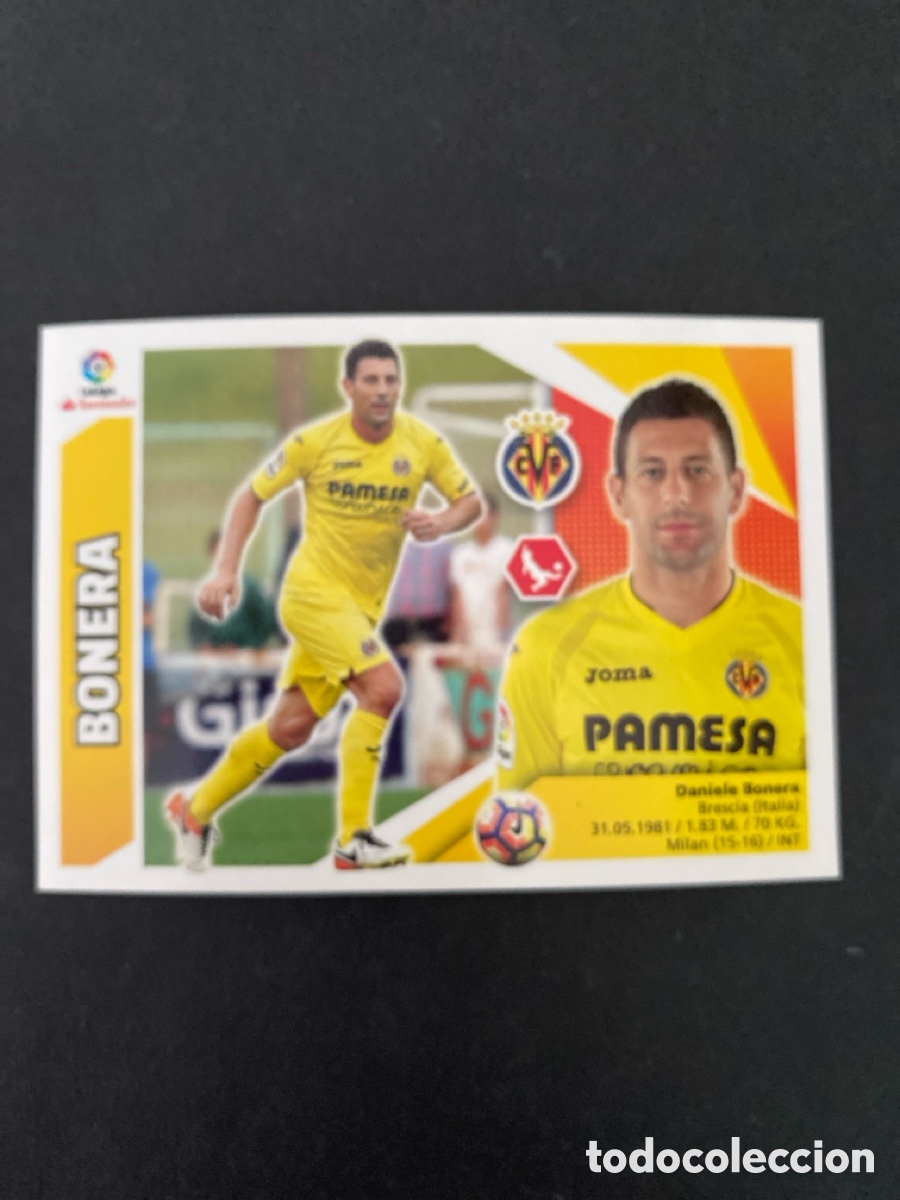 Cromos de f&uacute;tbol: Cromo liga 17/18 Villarreal CF N* 6A