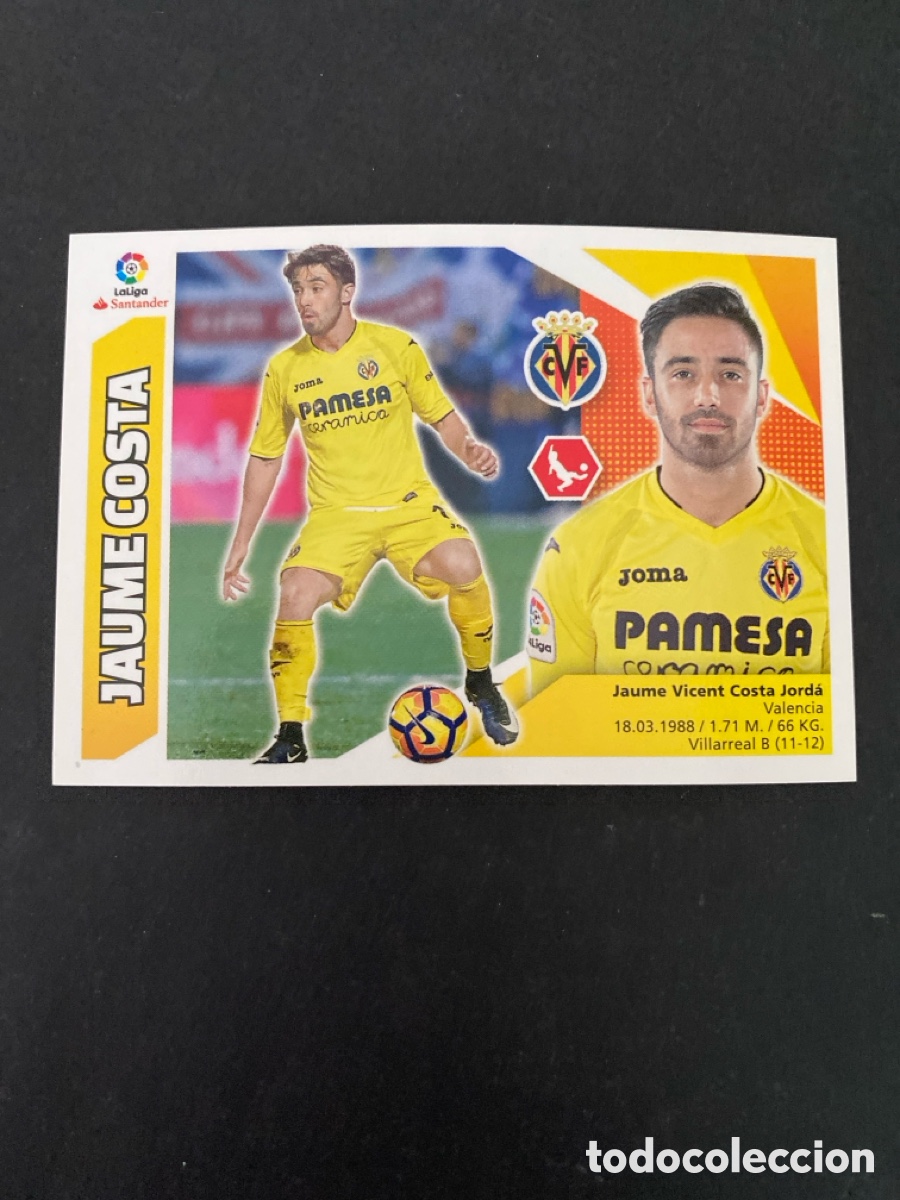 Cromos de f&uacute;tbol: Cromo liga 17/18 Villarreal CF N* 7