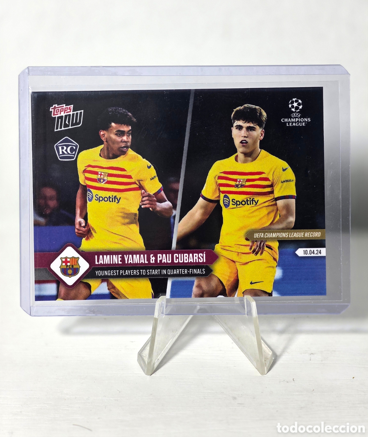 Figurine di Calcio: ❤️ Lamine Yamal & Pau Cubarsi RC Rookie - UEFA Champions League Record: Youngest players to start