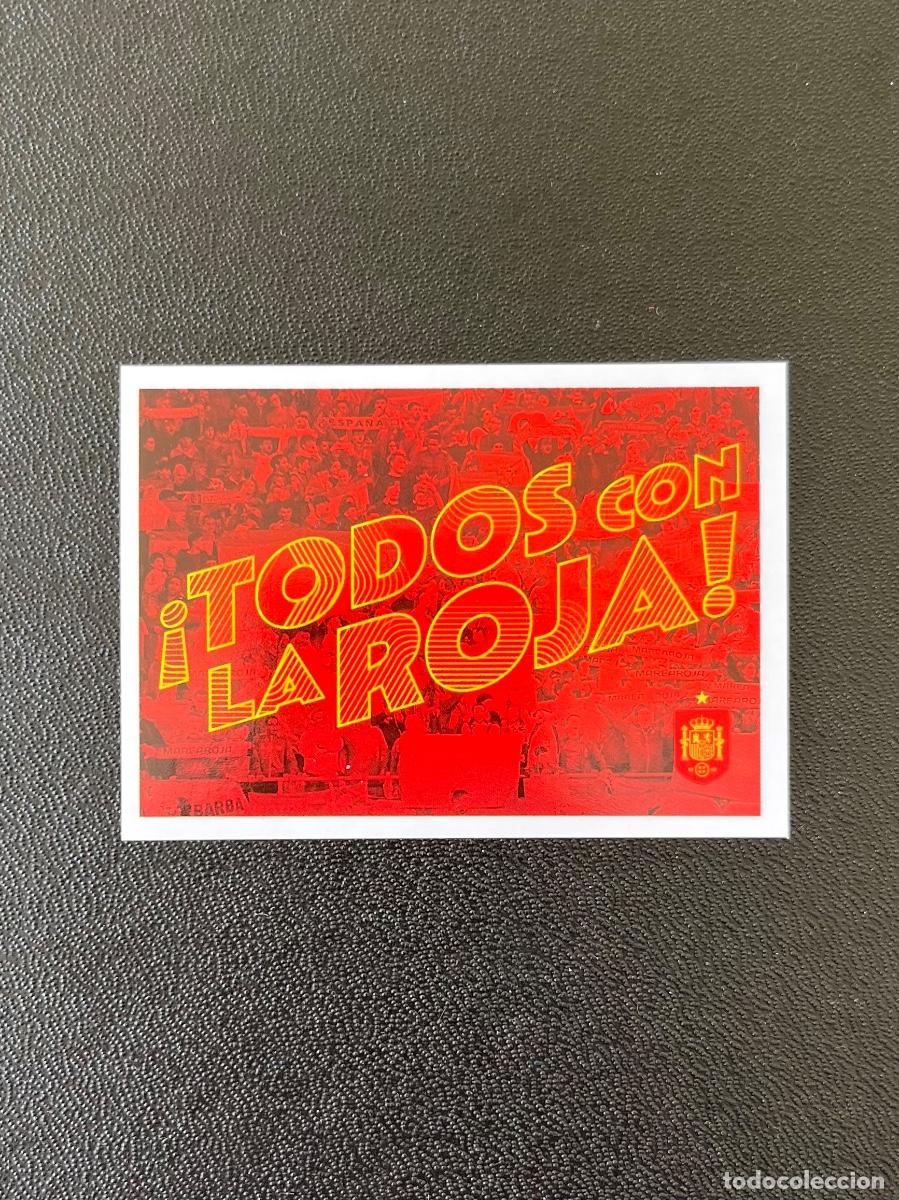 Cromos de f&uacute;tbol: 66 TODOS CON LA ROJA ESPA&Ntilde;A STICKER COLECCI&Oacute;N SELECCI&Oacute;N ESPA&Ntilde;OLA F&Uacute;TBOL CARREFOUR CROMO MUNDIAL 2026