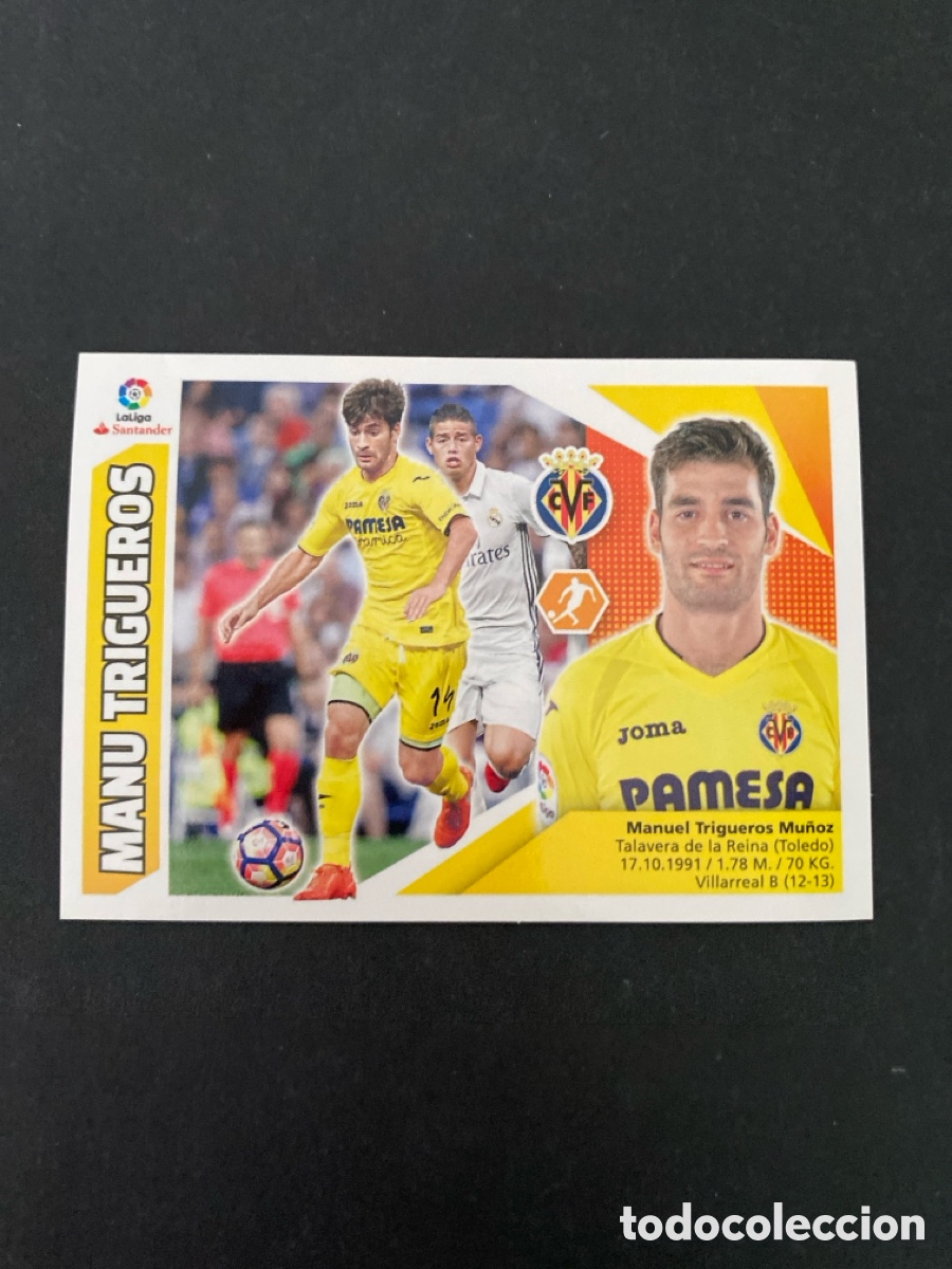 Cromos de f&uacute;tbol: Cromo liga 17/18 Villarreal CF N* 9