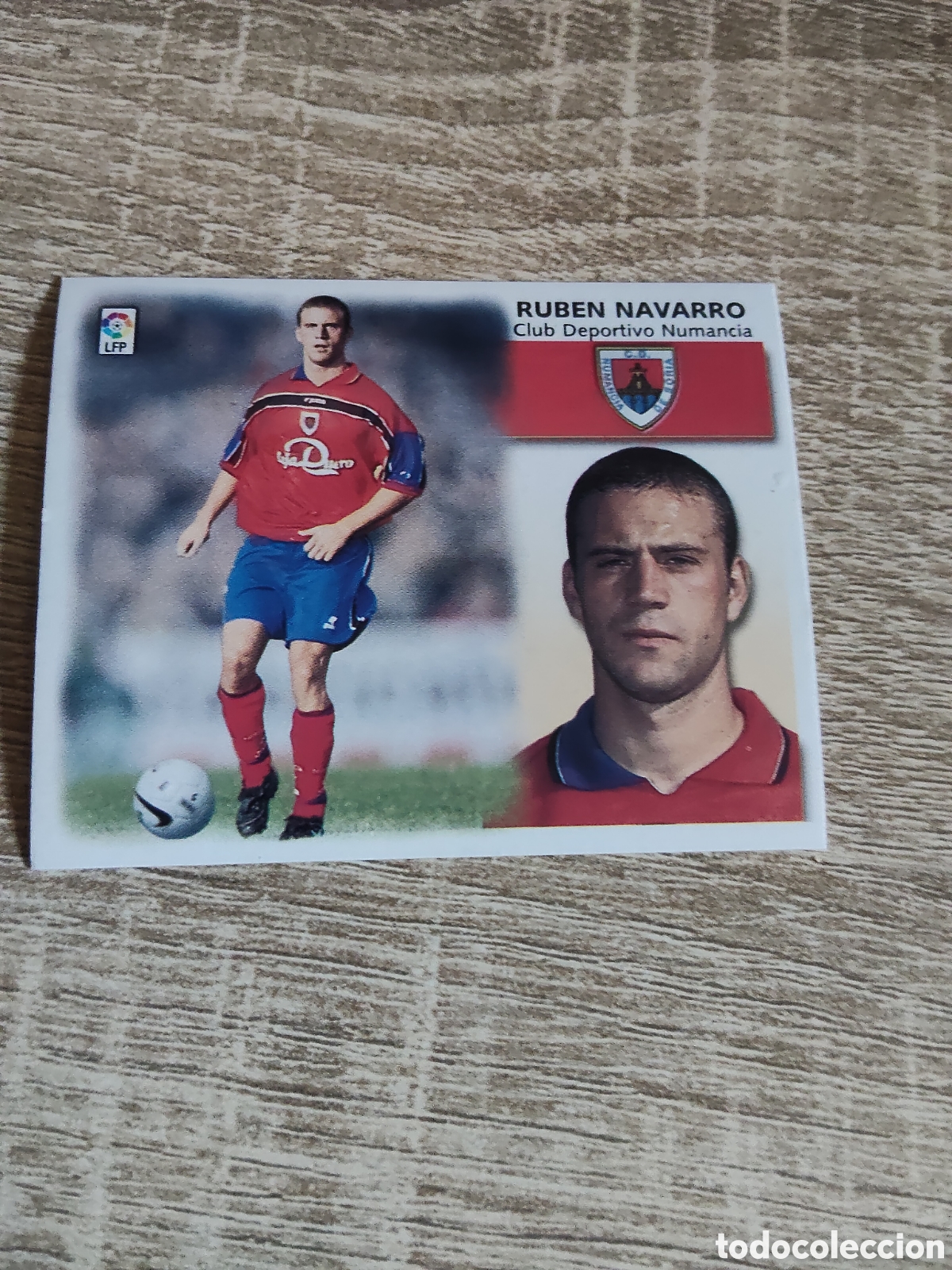 Cromos de f&uacute;tbol: Rub&eacute;n Navarro coloca Numancia liga 1999 2000 99 00 ediciones este nuevo