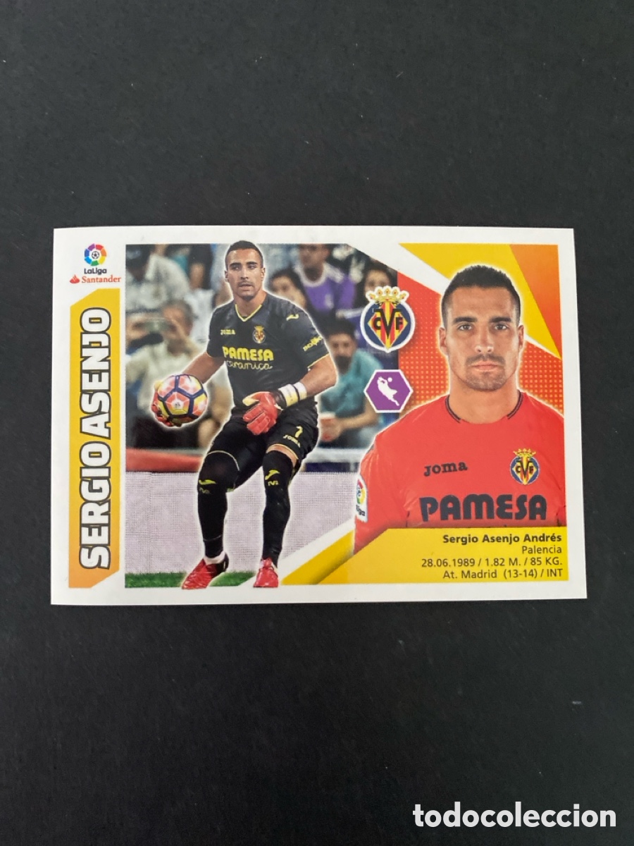 Cromos de f&uacute;tbol: Cromo liga 17/18 Villarreal CF N* 1