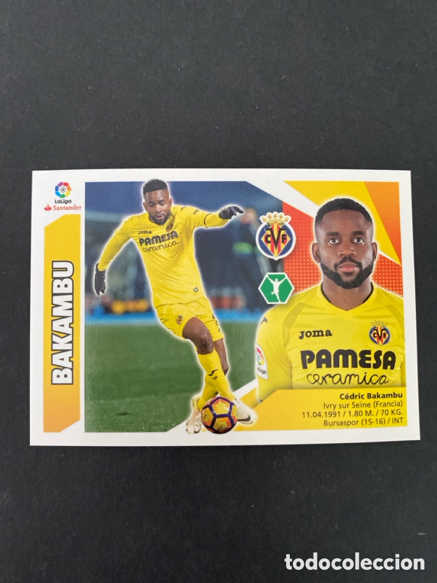 Cromos de f&uacute;tbol: Cromo liga 17/18 Villarreal CF N* 14