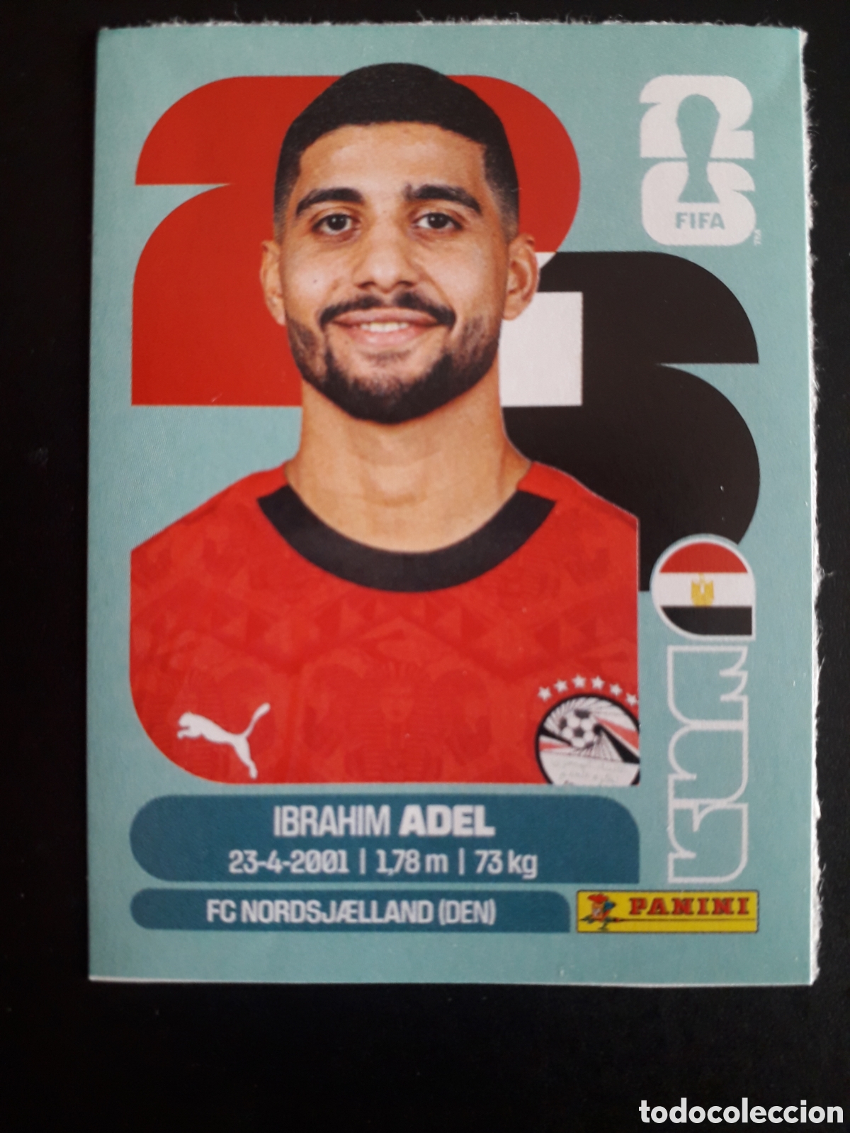 Fu&szlig;ball-Sticker: ADEL EGIPTO UPDATE ACTUALIZACI&Oacute;N MUNDIAL F&Uacute;TBOL 2026 FIFA WORLD CUP PANINI PEDIDO M&Iacute;NIMO 3&euro;