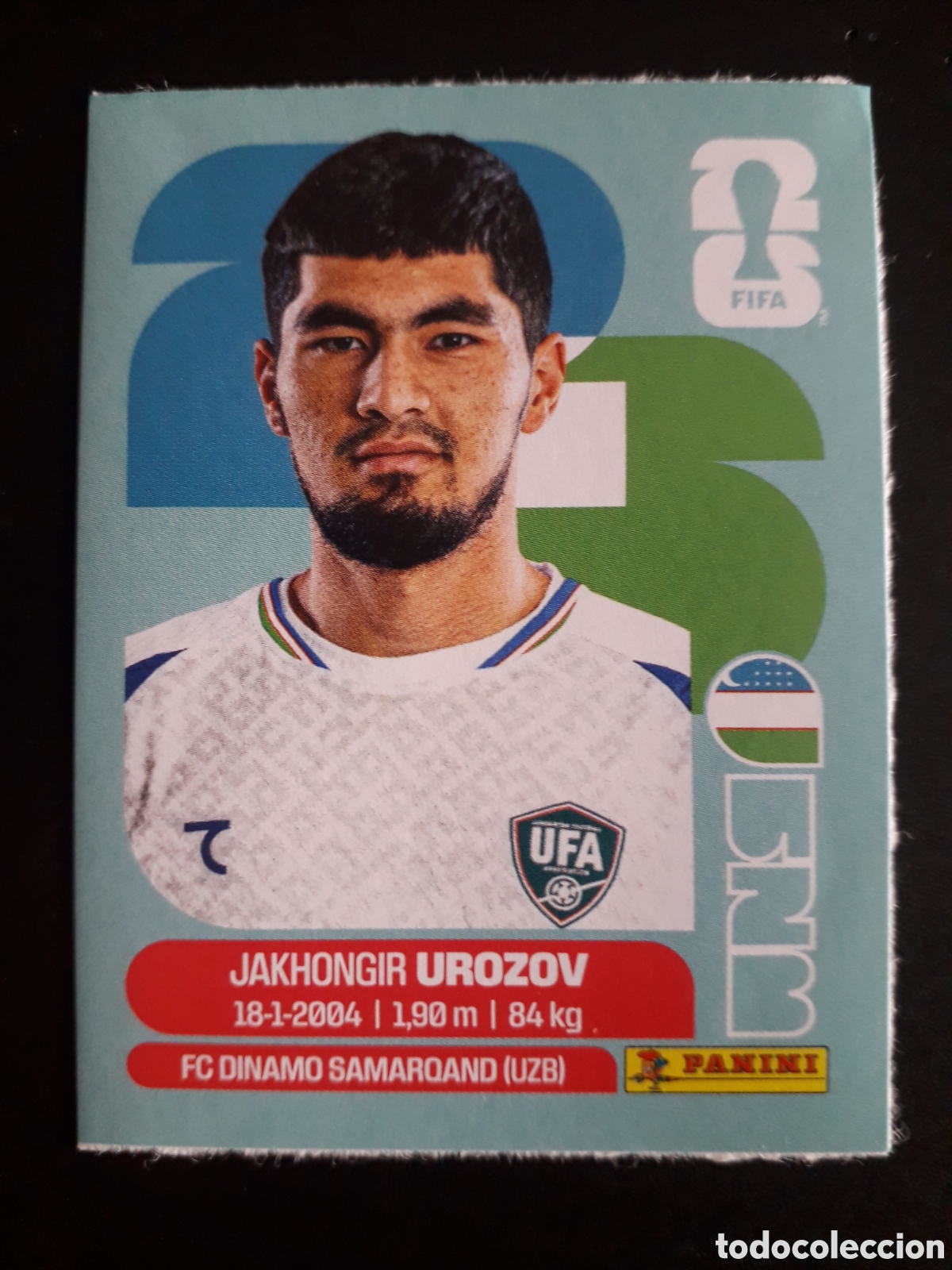 Fu&szlig;ball-Sticker: UROZOV UZBEKISTAN UPDATE ACTUALIZACI&Oacute;N MUNDIAL F&Uacute;TBOL 2026 FIFA WORLD CUP PANINI PEDIDO M&Iacute;NIMO 3&euro;