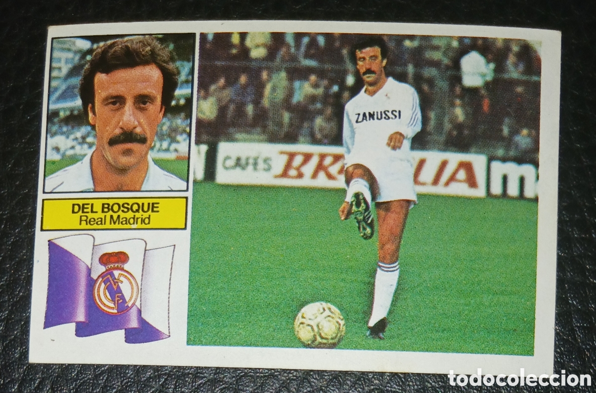 Cromos de f&uacute;tbol: Cromo Del Bosque Real Madrid Liga 82 83 1982 1983 Ediciones Este sin pegar nunca pegado