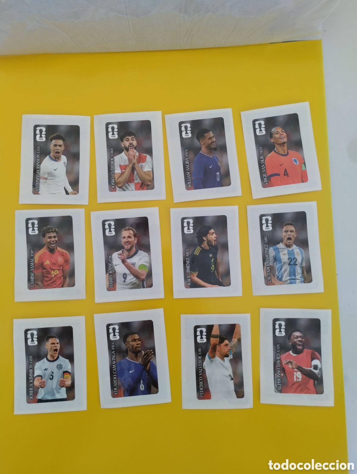 Cromos de f&uacute;tbol: Colecci&oacute;ne completa de cromos de las etiquetas de Coca-Cola del Mundial Panini originales para compl