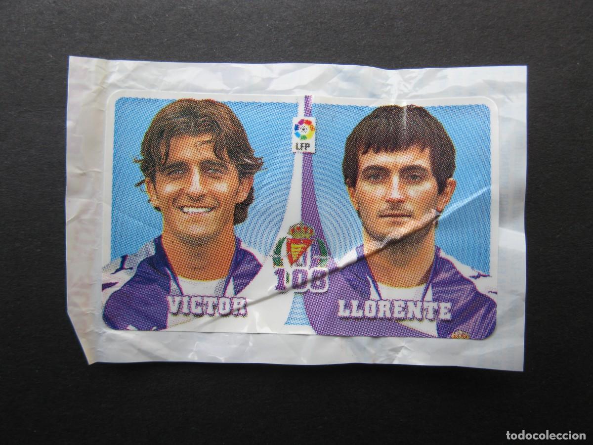 Cromos de f&uacute;tbol: VICTOR Y LLORENTE (R. VALLADOLID) - CROMO N&ordm; 108 - &Aacute;LBUM CHICLE LIGA 2007-2008 - PANINI - 07-08.