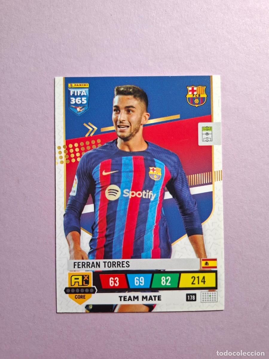 Cromos de f&uacute;tbol: 178 FERR&Aacute;N TORRES BARCELONA TEMA MATE CORE ADRENALYN XL FIFA 365 2022 2023 22 23