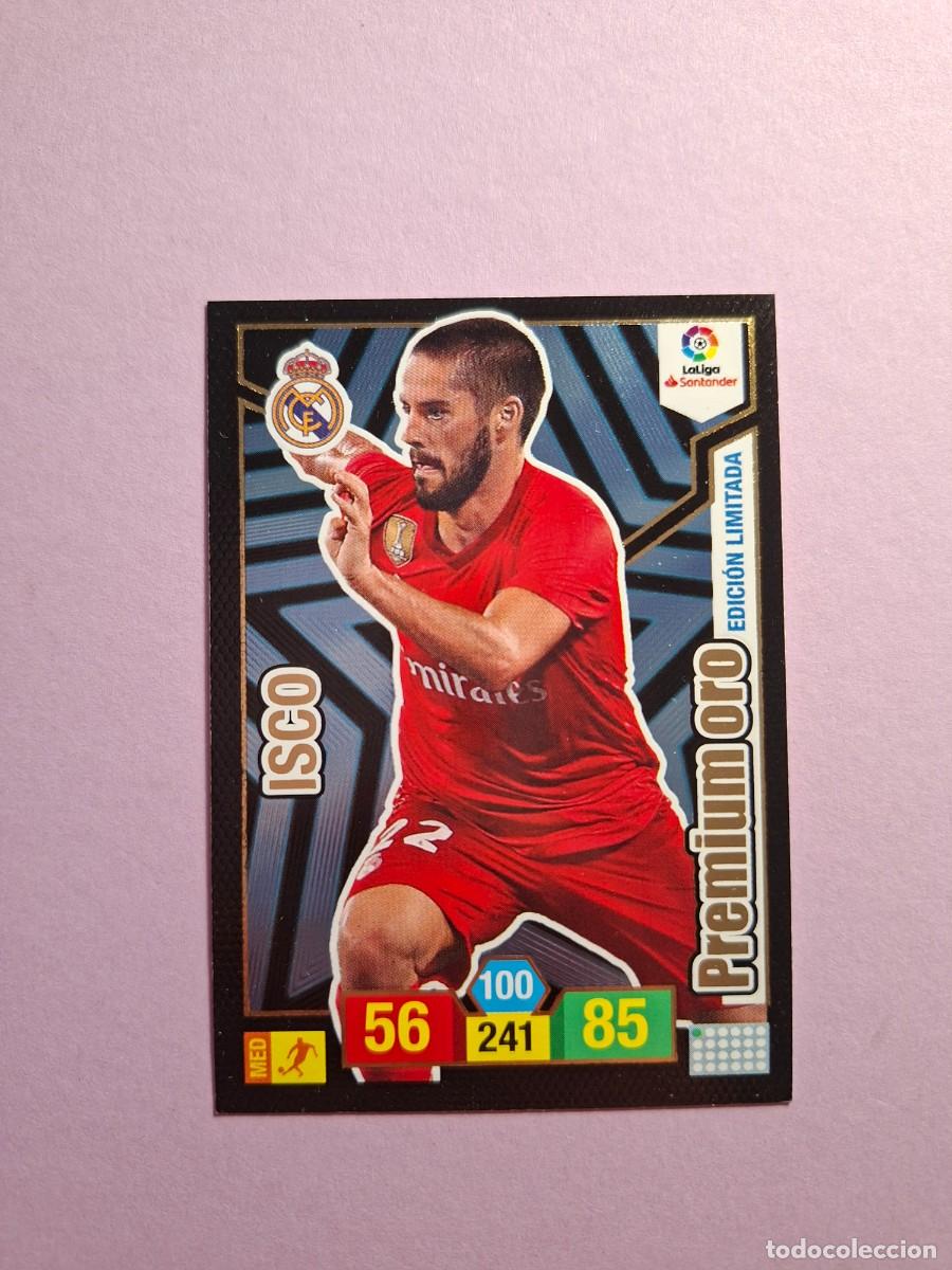 Cromos de f&uacute;tbol: PREMIUM ORO ISCO REAL MADRID EDICION LIMITADA ADRENALYN 2018 2019 18 19 LIGA