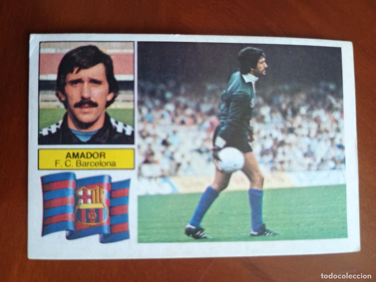 Cromos de f&uacute;tbol: Cromo f&uacute;tbol liga 82 83 1982 1983 ediciones este nuevo sin pegar sin FCB Barcelona versi&oacute;n Amador