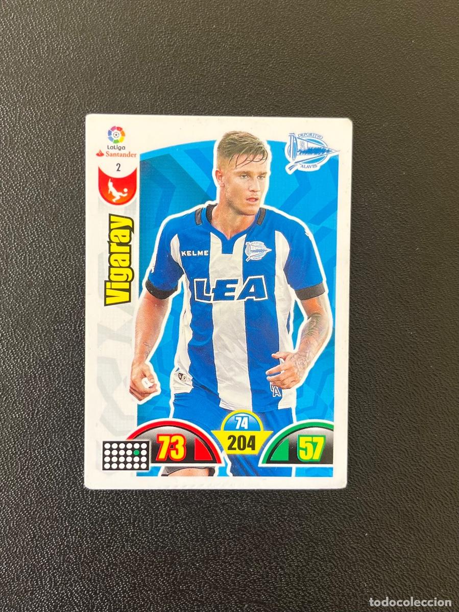 Cromos de f&uacute;tbol: 2 VIGARAY DEPORTIVO ALAV&Eacute;S ADRENALYN XL 2017 2018 CROMO PANINI LA LIGA SANTANDER 17 18
