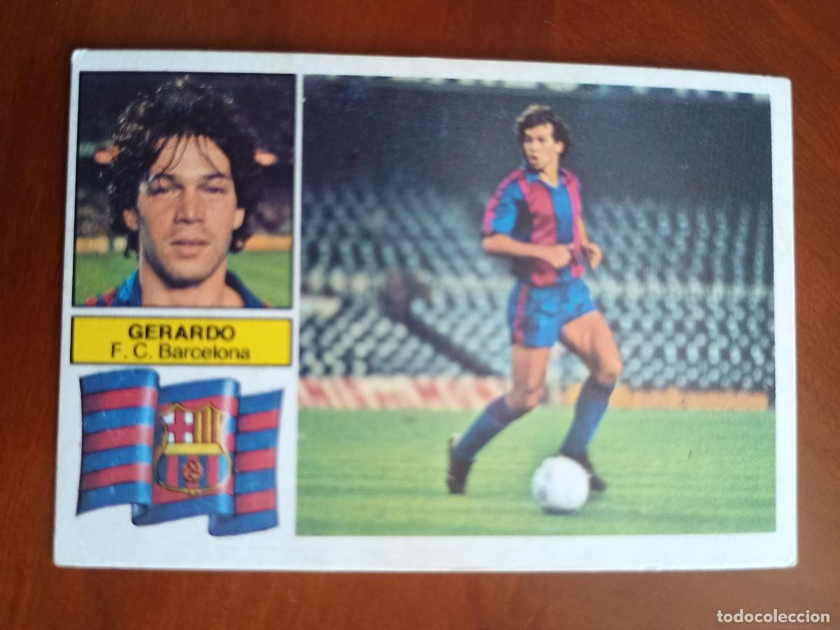 Cromos de f&uacute;tbol: Cromo f&uacute;tbol liga 82 83 1982 1983 ediciones este nuevo sin pegar sin FCB Barcelona versi&oacute;n Gerardo