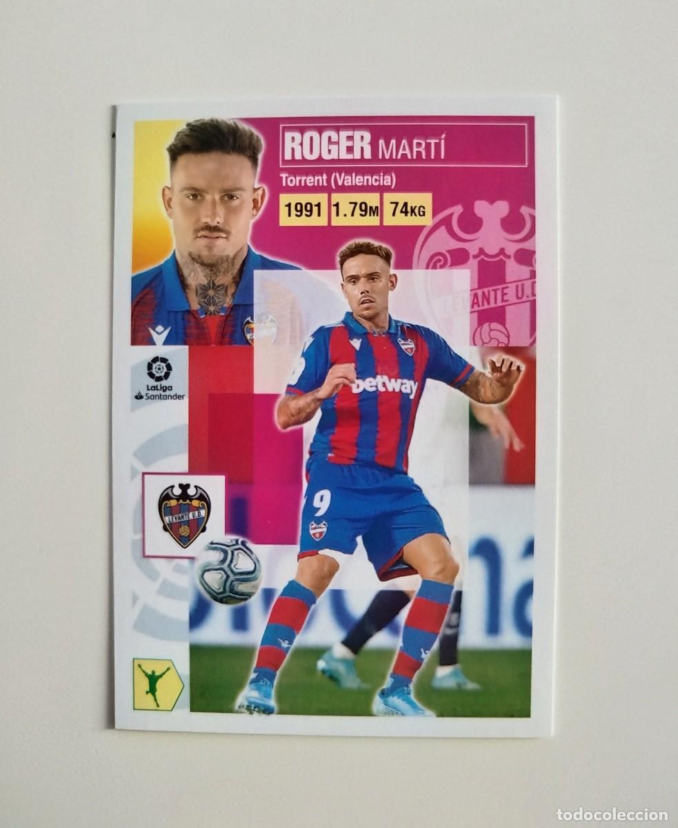 Cromos de f&uacute;tbol: Roger 17 SIN PEGAR NUNCA PEGADO Levante UD Liga Ediciones Este 20 21 / 2020 2021