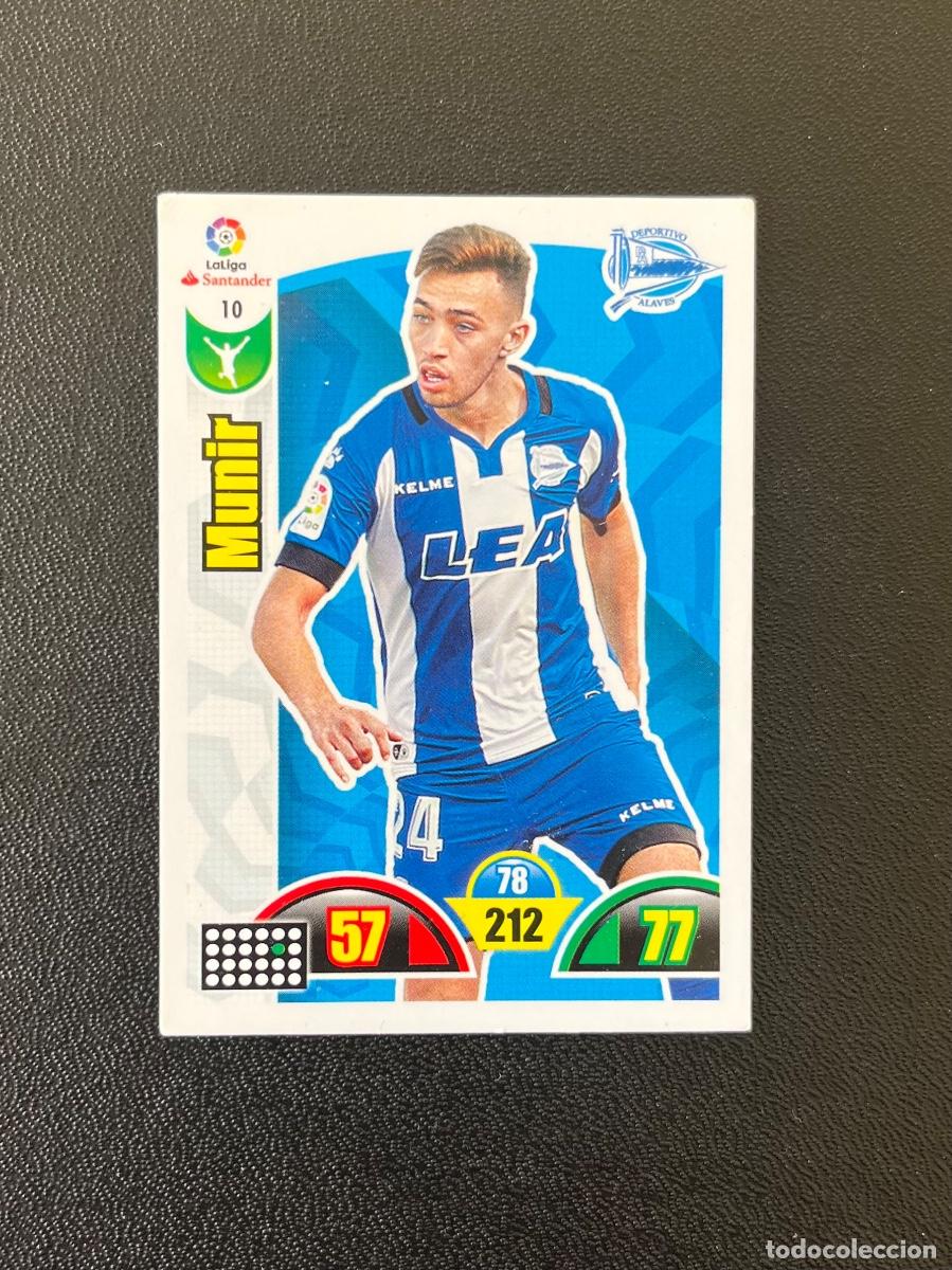 Cromos de f&uacute;tbol: 10 MUNIR DEPORTIVO ALAV&Eacute;S ADRENALYN XL 2017 2018 CROMO PANINI LA LIGA SANTANDER 17 18