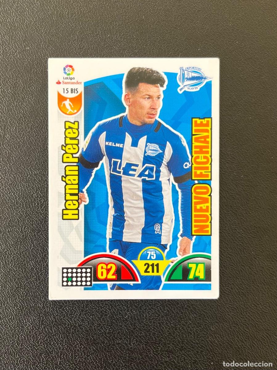 Cromos de f&uacute;tbol: 15 BIS HERN&Aacute;N P&Eacute;REZ DEPORTIVO ALAV&Eacute;S ADRENALYN XL 2017 2018 CROMO PANINI LA LIGA SANTANDER 17 18