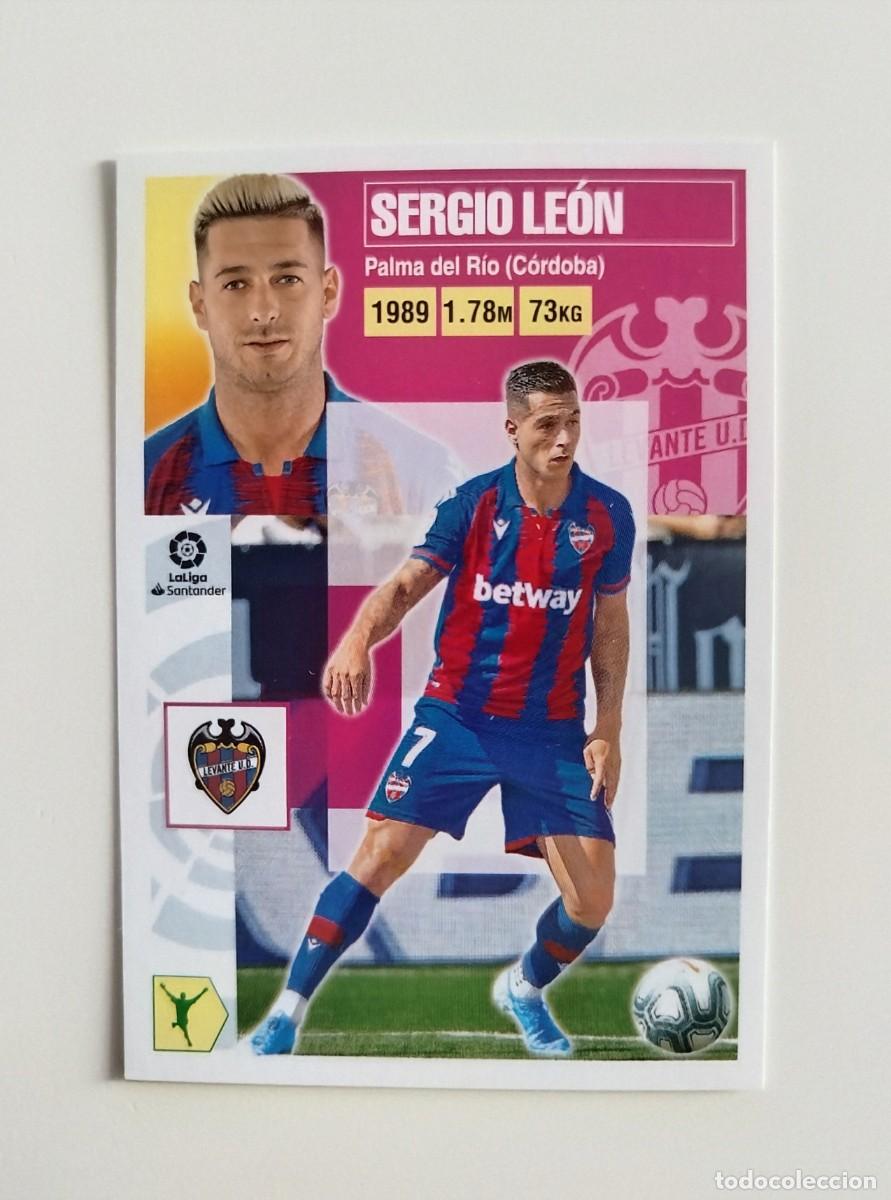 Cromos de f&uacute;tbol: Sergio Le&oacute;n 15B SIN PEGAR NUNCA PEGADO Levante UD Liga Ediciones Este 20 21 / 2020 2021