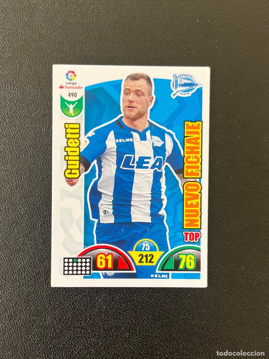 Cromos de f&uacute;tbol: 490 GUIDETTI DEPORTIVO ALAV&Eacute;S ADRENALYN XL 2017 2018 CROMO PANINI LA LIGA SANTANDER 17 18