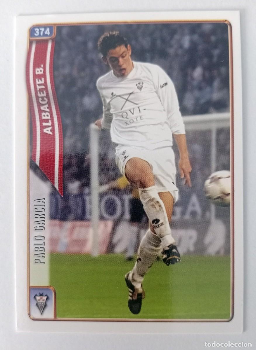 Cromos de f&uacute;tbol: CROMO FUTBOL ALBACETE BALOMPI&Eacute; MUNDI CROMO 2004-2005: PABLO GARC&Iacute;A