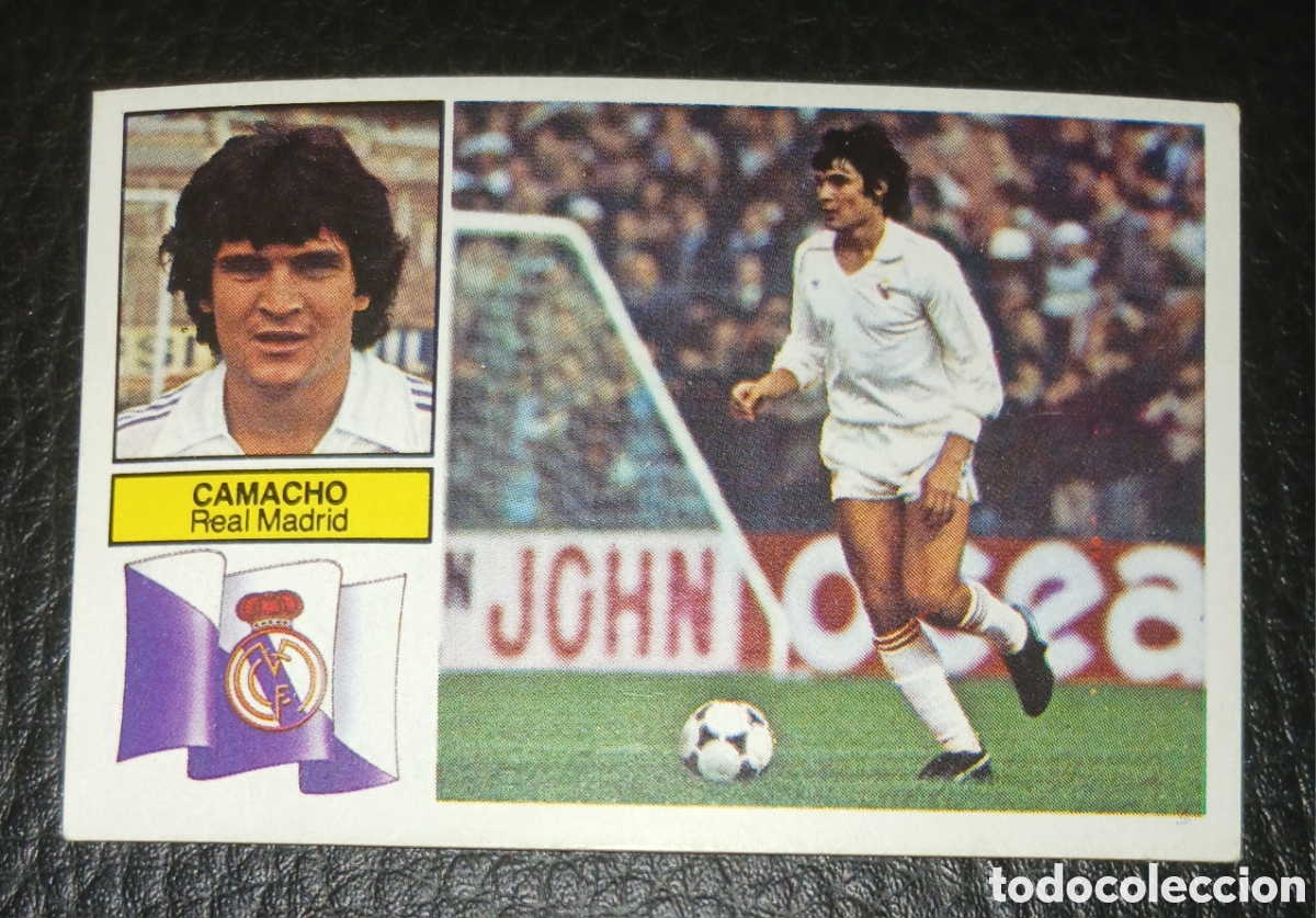 Cromos de f&uacute;tbol: DIFICIL Cromo Camacho Sin publicidad Real Madrid Liga 82 83 1982 1983 Ediciones Este sin pegar