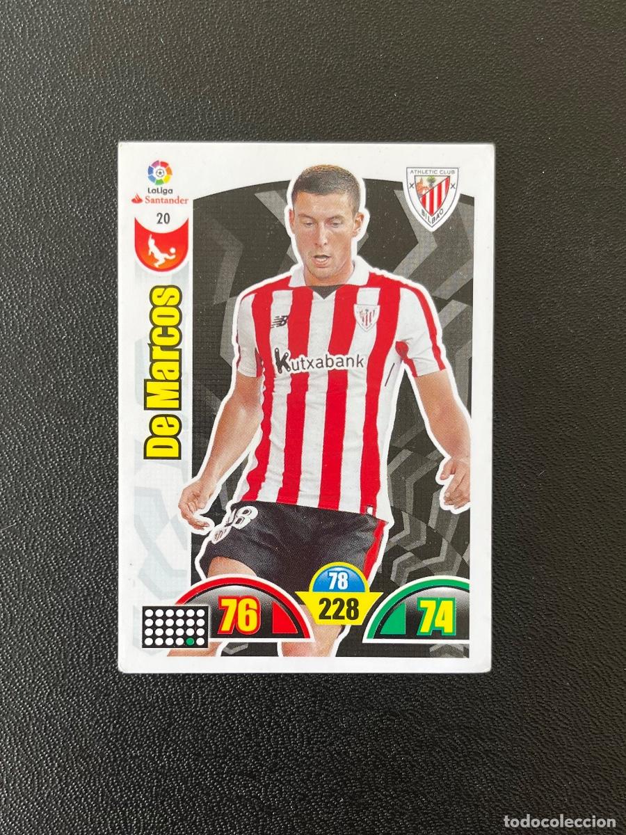 Cromos de f&uacute;tbol: 20 DE MARCOS ATHLETIC CLUB BILBAO ADRENALYN XL 2017 2018 CROMO PANINI LA LIGA SANTANDER 17 18