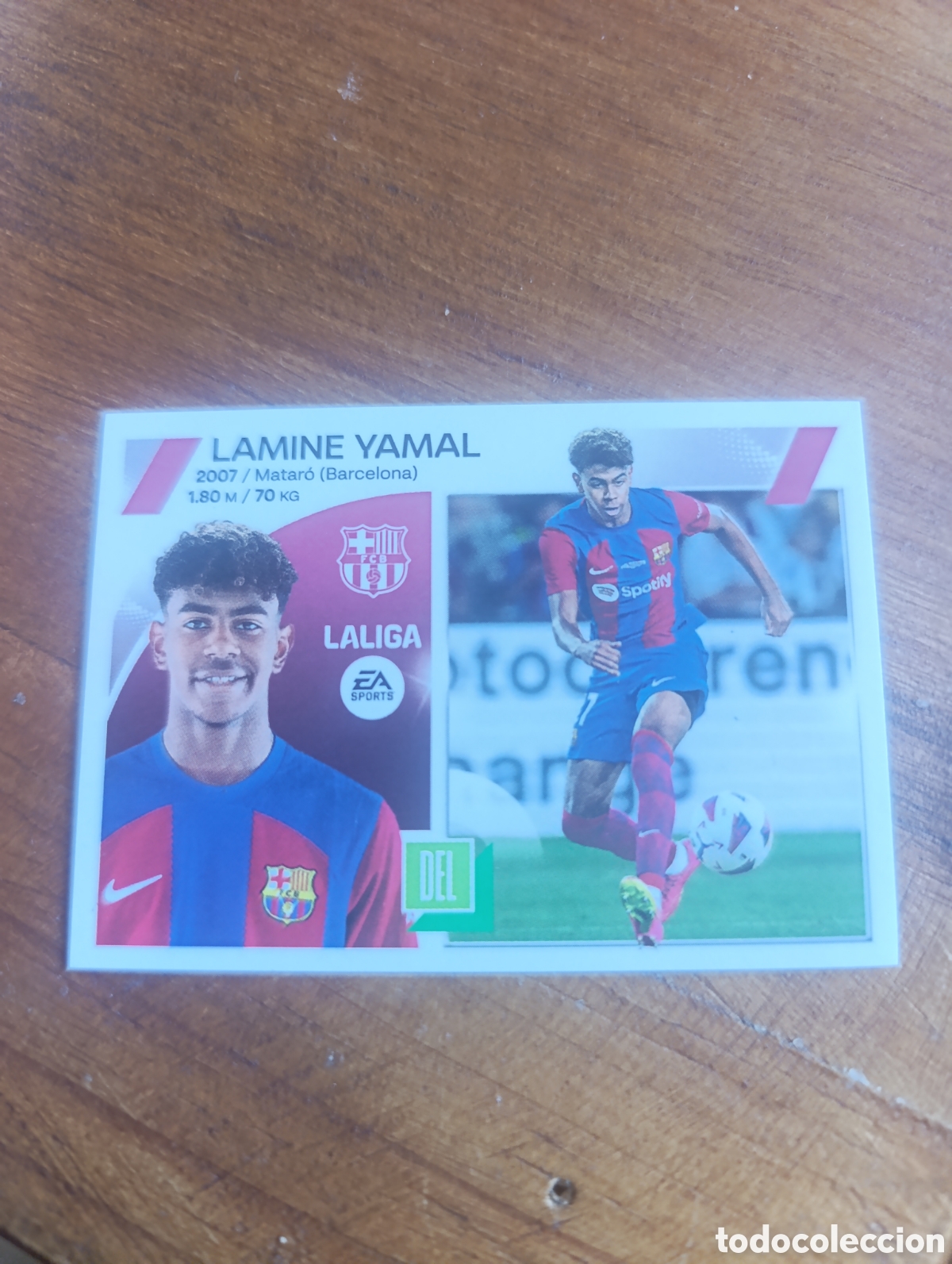 Cromos de f&uacute;tbol: Card Liga Este 2023-24 Lamin 19 bis coloca