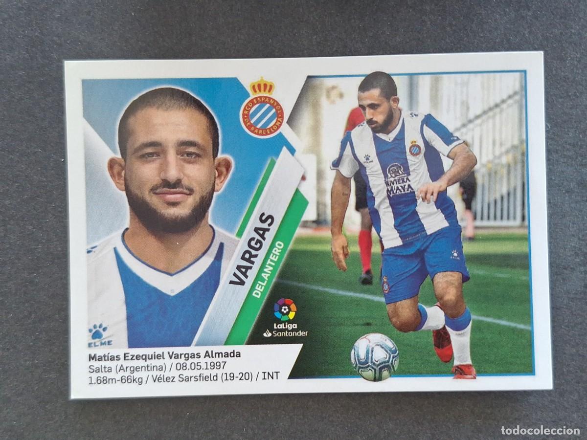 Cromos de f&uacute;tbol: L2 VARGAS R. C. D. ESPA&Ntilde;OL FICHAJE 25 LIGA ESTE 2019 2020 19 20 NUNCA PEGADO SIN PEGAR