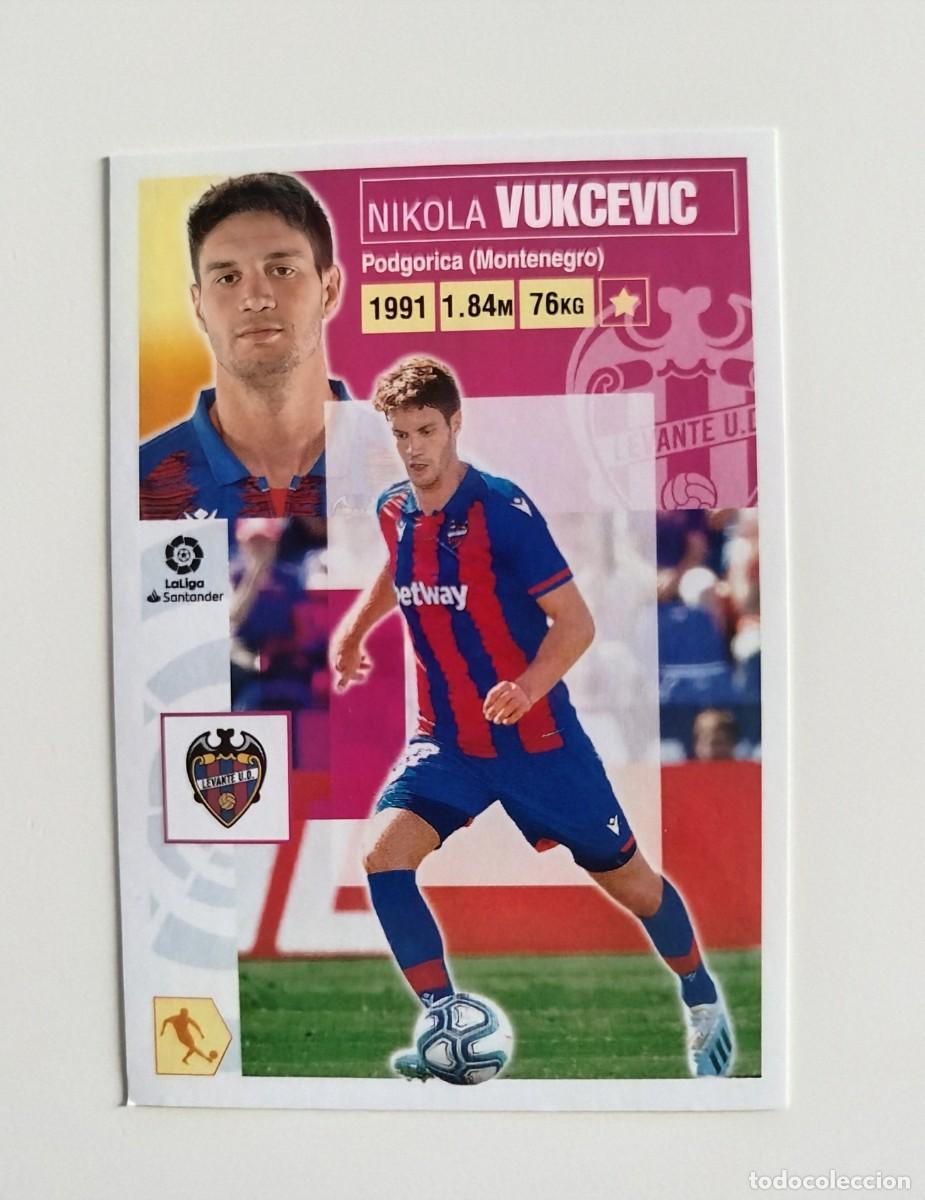 Cromos de f&uacute;tbol: Vukcevic 10 SIN PEGAR NUNCA PEGADO Levante UD Liga Ediciones Este 20 21 / 2020 2021