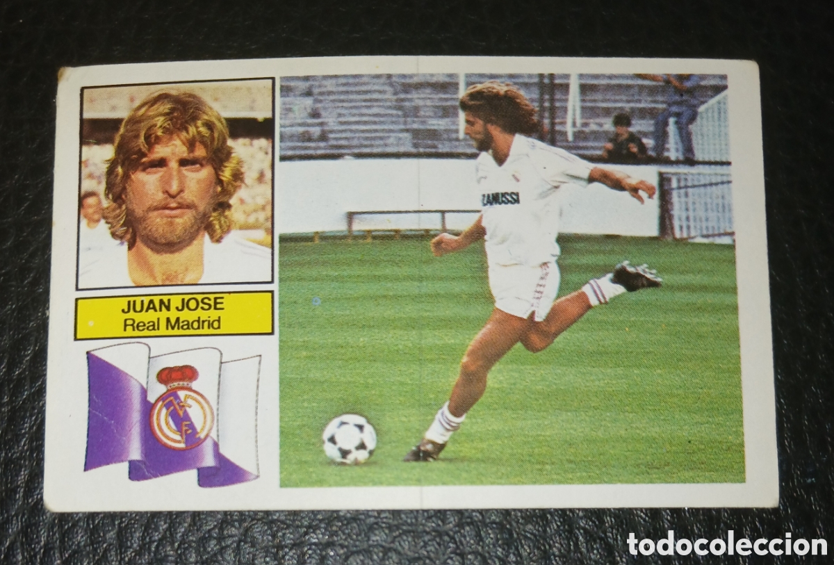 Football Stickers: JUAN JOS&Eacute; REAL MADRID, EDICIONES ESTE, LIGA 82 83, SIN PEGAR