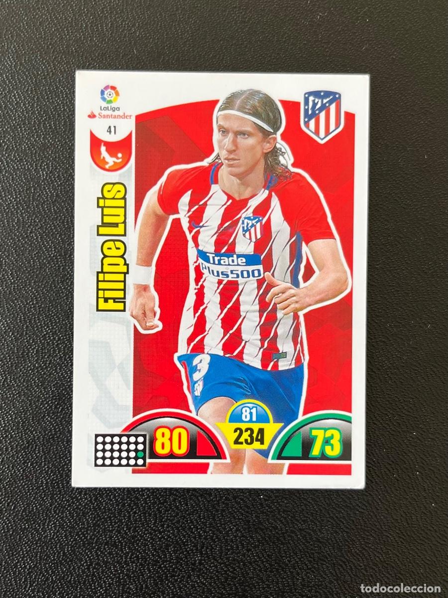 Football Stickers: 41 FILIPE LUIS ATL&Eacute;TICO DE MADRID ADRENALYN 2017 2018 CROMO PANINI LA LIGA SANTANDER 17 18