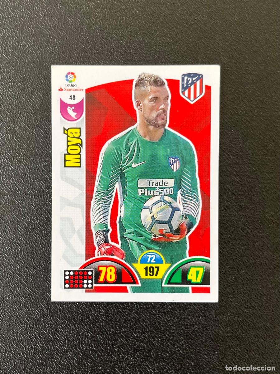 Cromos de f&uacute;tbol: 48 MOY&Aacute; ATL&Eacute;TICO DE MADRID ADRENALYN 2017 2018 CROMO PANINI LA LIGA SANTANDER 17 18