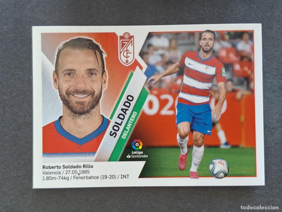 Cromos de f&uacute;tbol: L2 SOLDADO GRANADA C. F. FICHAJE 49 LIGA ESTE 2019 2020 19 20 NUNCA PEGADO SIN PEGAR