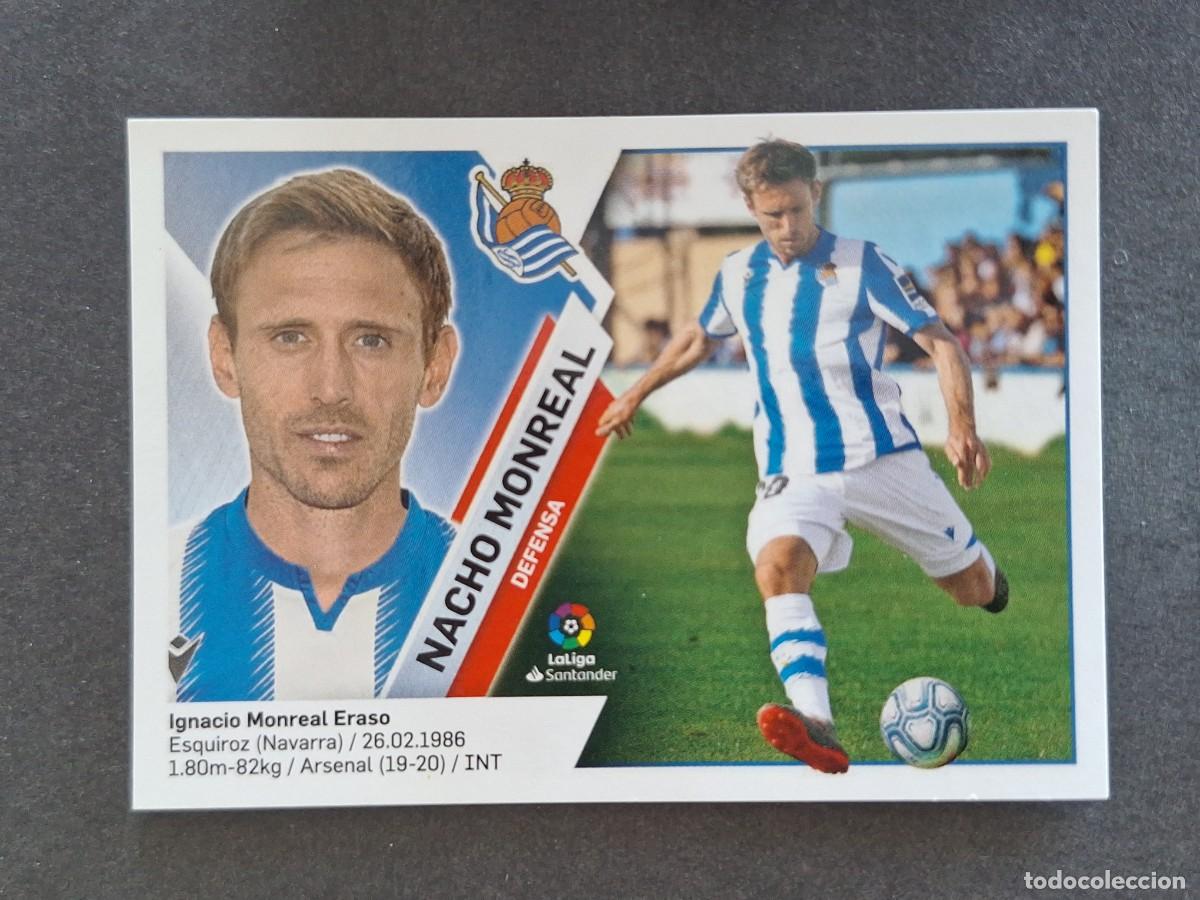 Cromos de f&uacute;tbol: L2 NACHO MONREAL REAL SOCIEDAD FICHAJE 59 LIGA ESTE 2019 2020 19 20 NUNCA PEGADO SIN PEGAR