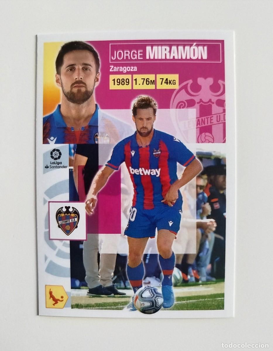 Cromos de f&uacute;tbol: Miram&oacute;n 5 SIN PEGAR NUNCA PEGADO Levante UD Liga Ediciones Este 20 21 / 2020 2021