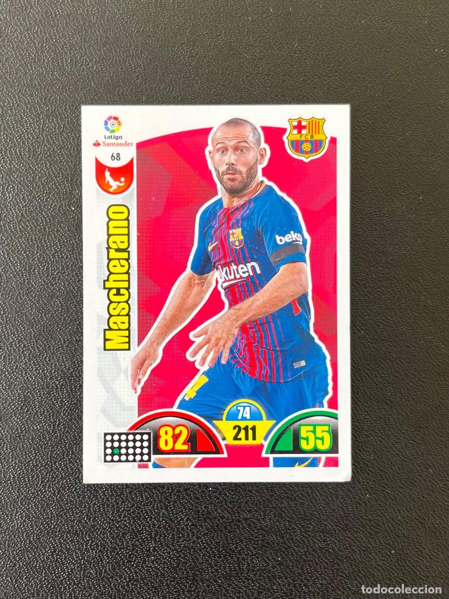 Cromos de f&uacute;tbol: 68 MASCHERANO FC BARCELONA ADRENALYN 2017 2018 CROMO PANINI LA LIGA SANTANDER 17 18