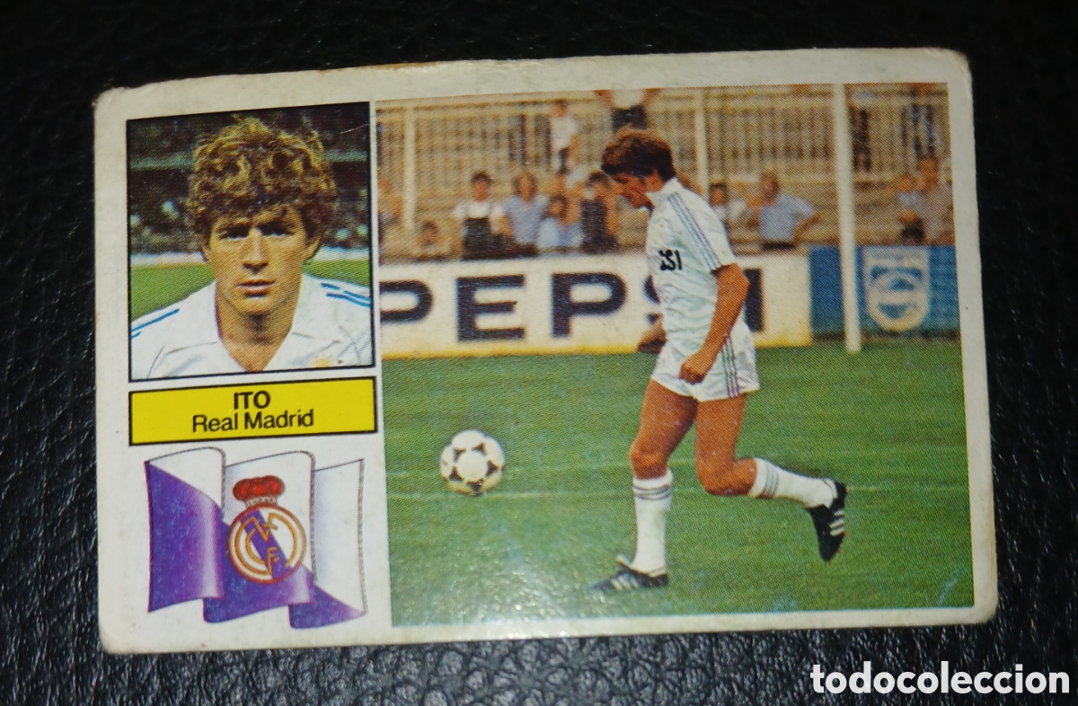 Cromos de f&uacute;tbol: Cromo Ito Real Madrid Liga 82 83 1982 1983 Ediciones Este sin pegar nunca pegado