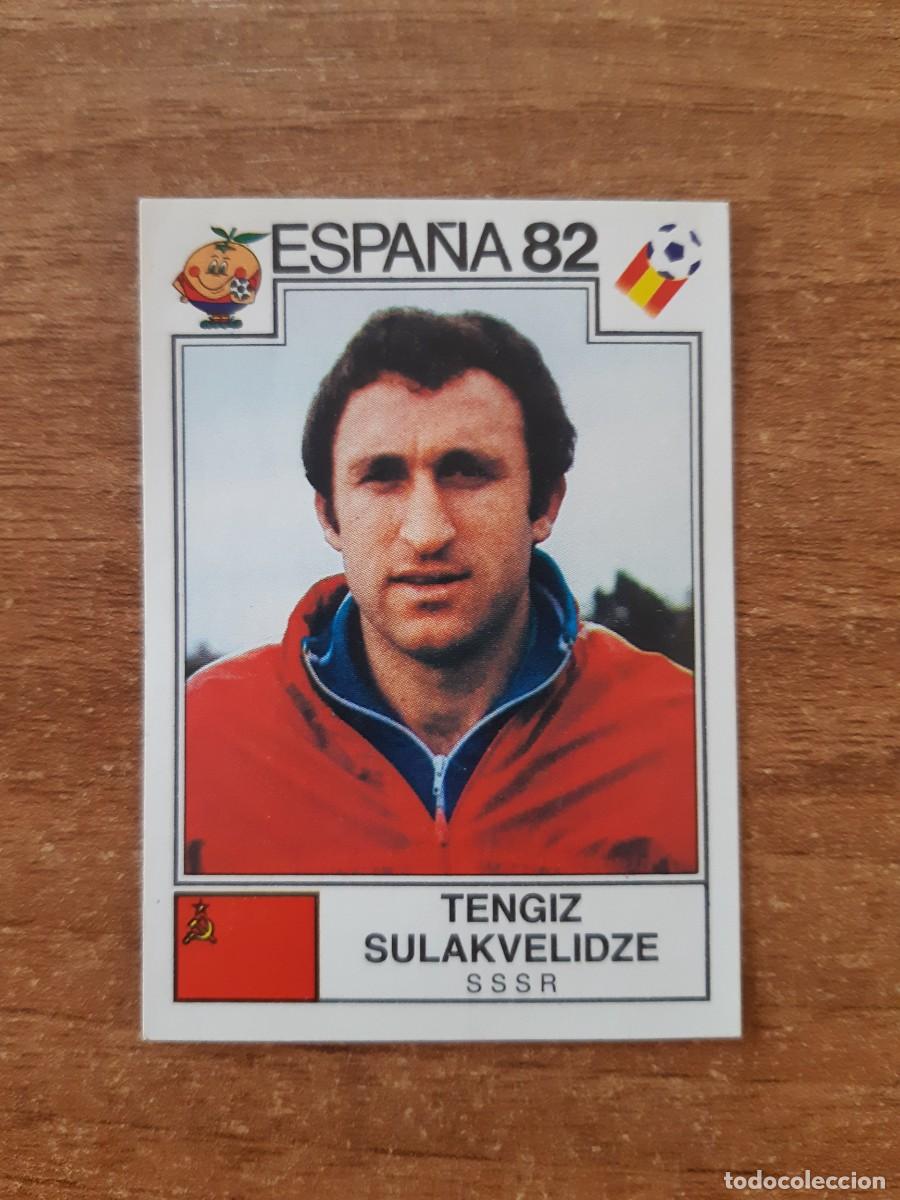 Cromos de f&uacute;tbol: N&deg;385 Tengiz Sulakvelidze (URSS) Mundial Espa&ntilde;a 82 PANINI 1982. Nunca pegado, sin pegar