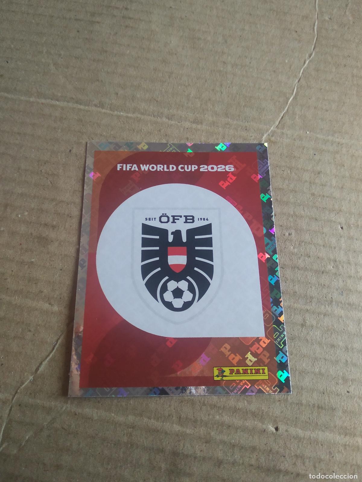 Cromos de f&uacute;tbol: AUT 1 ESCUDO AUSTRIA CROMO FUTBOL PANINI MUNDIAL 2026 WORLD CUP COPA DEL MUNDO
