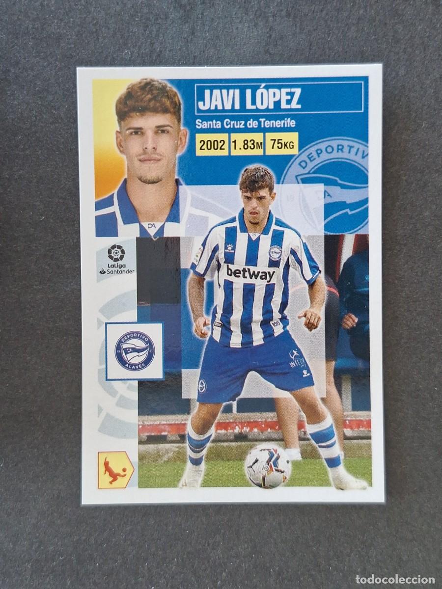Cromos de f&uacute;tbol: L3 JAVI LOPEZ DEPORTIVO ALAVES LIGA ESTE 2020 2021 20 21 NUNCA PEGADO SIN PEGAR