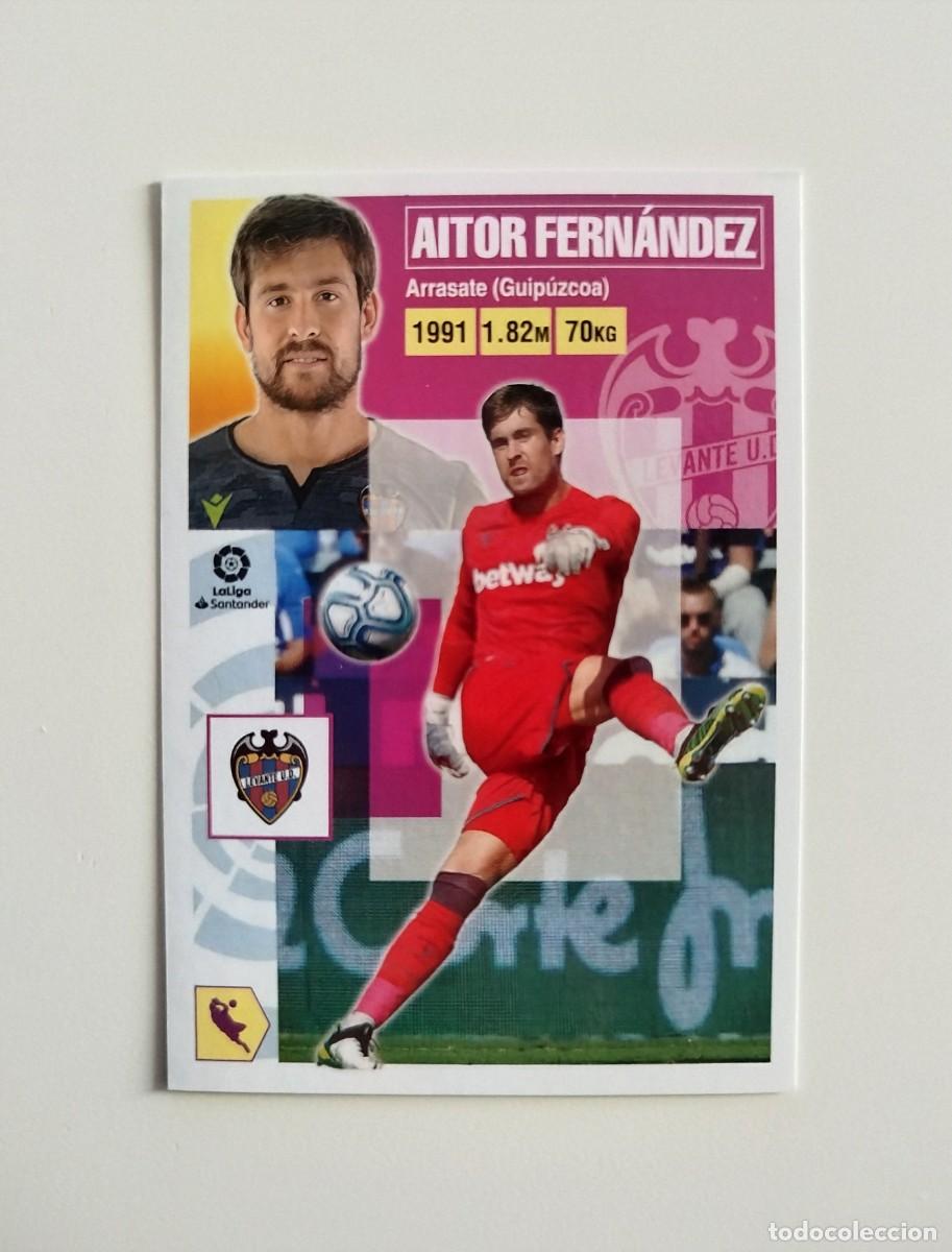 Cromos de f&uacute;tbol: Aitor Fern&aacute;ndez 2 SIN PEGAR NUNCA PEGADO Levante UD Liga Ediciones Este 20 21 / 2020 2021