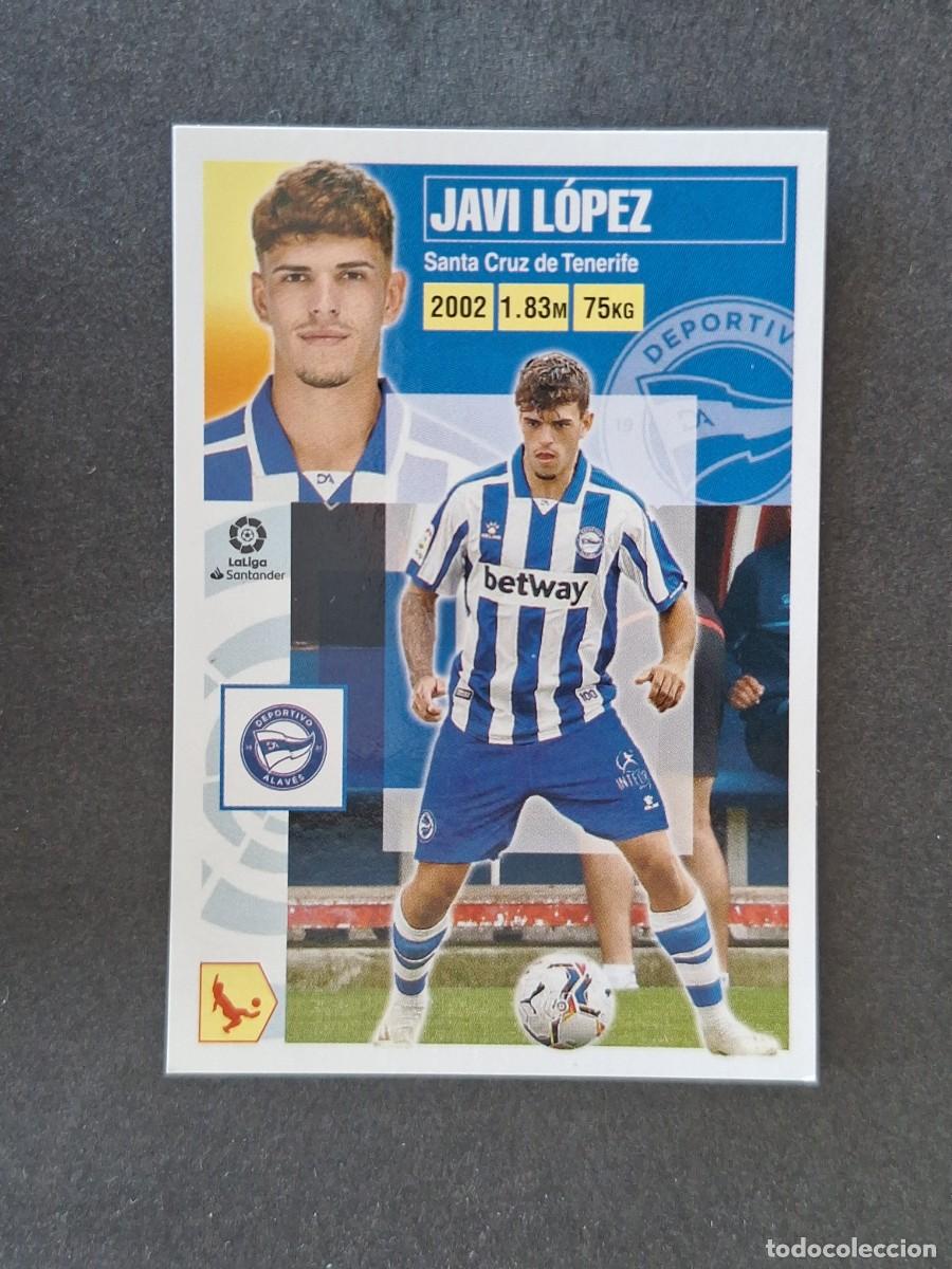 Cromos de f&uacute;tbol: L3 JAVI LOPEZ DEPORTIVO ALAVES LIGA ESTE 2020 2021 20 21 NUNCA PEGADO SIN PEGAR