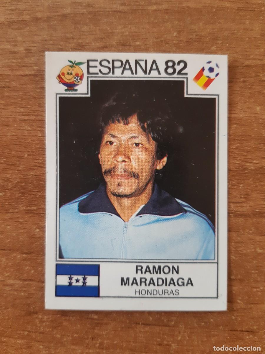 Cromos de f&uacute;tbol: N&deg;356 Ram&oacute;n Madariaga (Honduras) Mundial Espa&ntilde;a 82 PANINI 1982. Nunca pegado, sin pegar