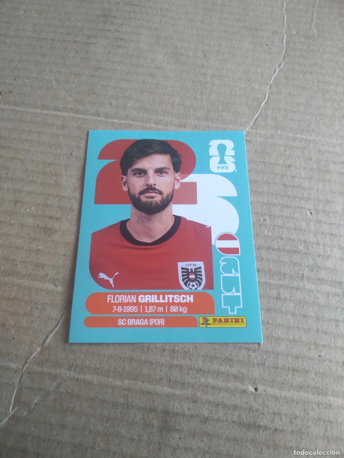 Cromos de f&uacute;tbol: AUT 14 FLORIAN GRILLITSCH AUSTRIA CROMO FUTBOL PANINI MUNDIAL 2026 WORLD CUP COPA DEL MUNDO