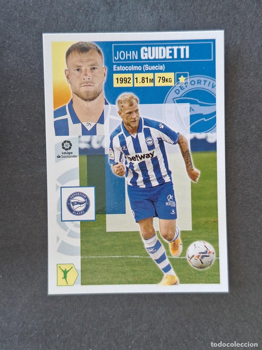 Cromos de f&uacute;tbol: L3 GUIDETTI DEPORTIVO ALAVES LIGA ESTE 2020 2021 20 21 NUNCA PEGADO SIN PEGAR
