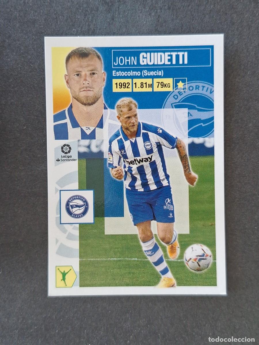 Cromos de f&uacute;tbol: L3 GUIDETTI DEPORTIVO ALAVES LIGA ESTE 2020 2021 20 21 NUNCA PEGADO SIN PEGAR