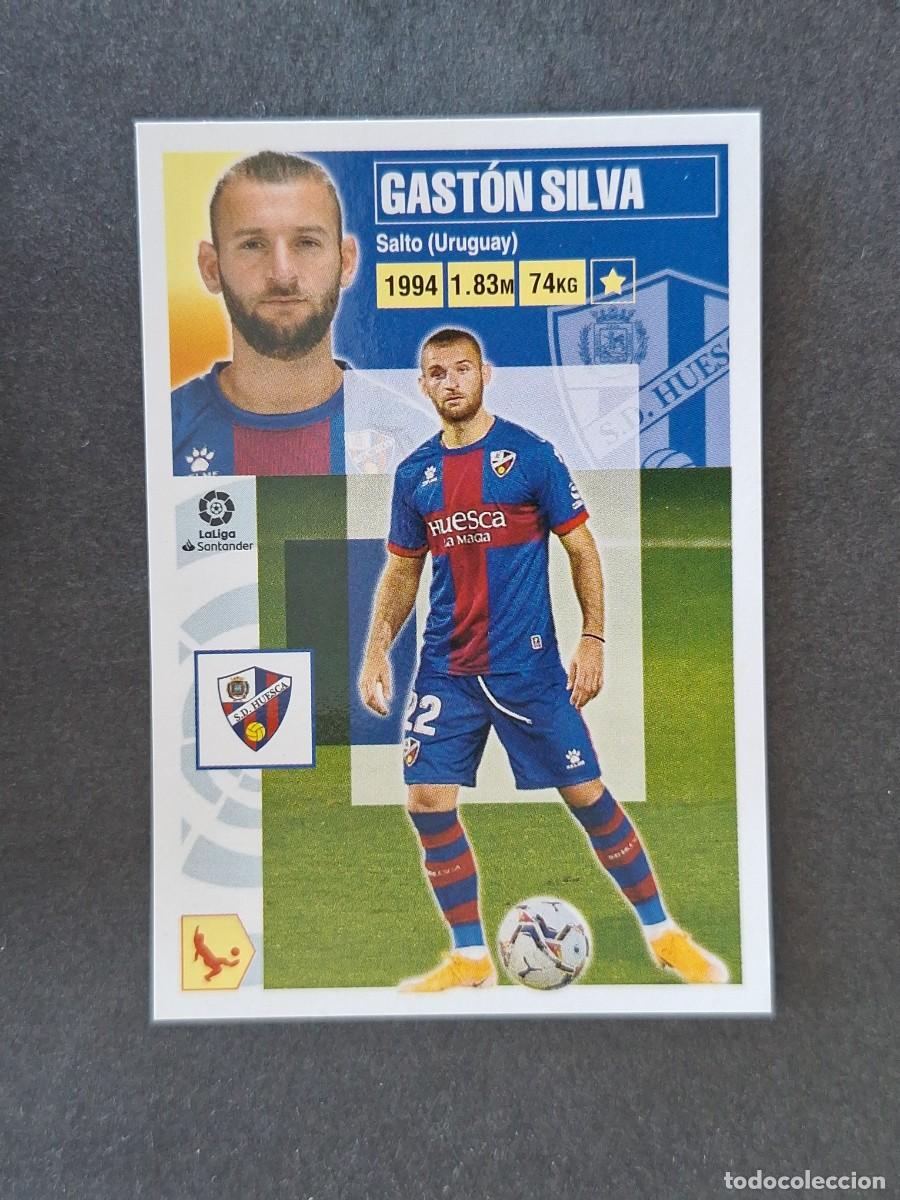 Cromos de f&uacute;tbol: L3 GASTON SILVA S. D. HUESCA LIGA ESTE 2020 2021 20 21 NUNCA PEGADO SIN PEGAR