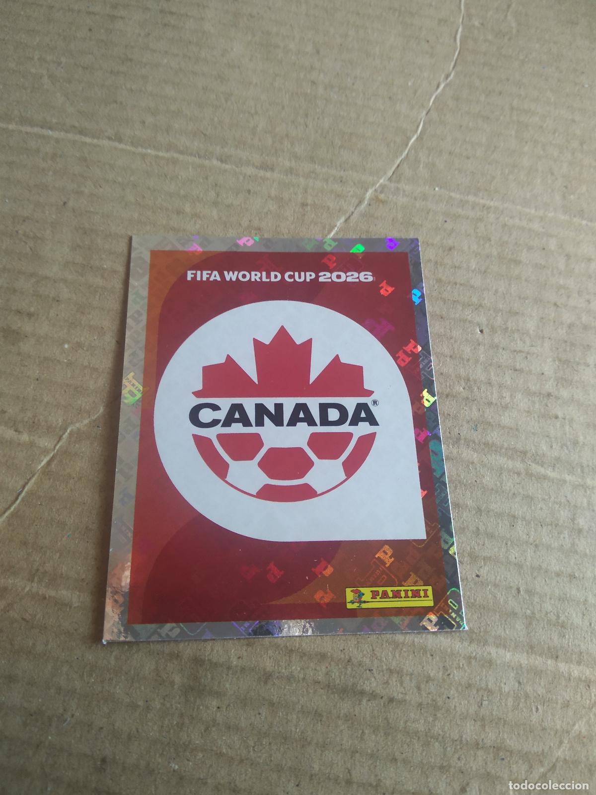 Cromos de f&uacute;tbol: CAN 1 ESCUDO CANADA CROMO FUTBOL PANINI MUNDIAL 2026 WORLD CUP COPA DEL MUNDO